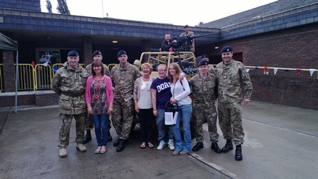 Royal Yeomanry visiting St Giles School in Croydon